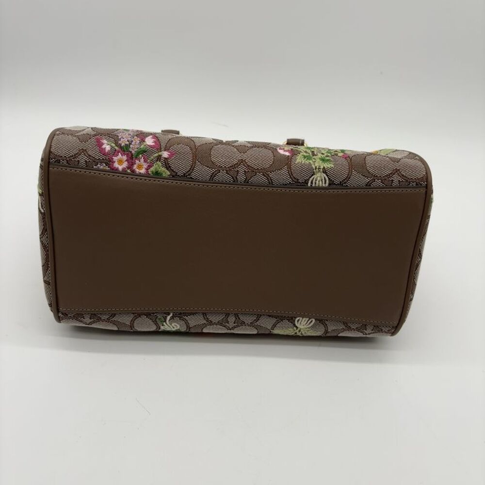 Coach Bag With Floral Embroidery - Picture 6 of 9